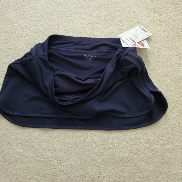 SOLD WT Athleta Navy Tidal Swim/Sport Skirt szM - Picture 5 of 11